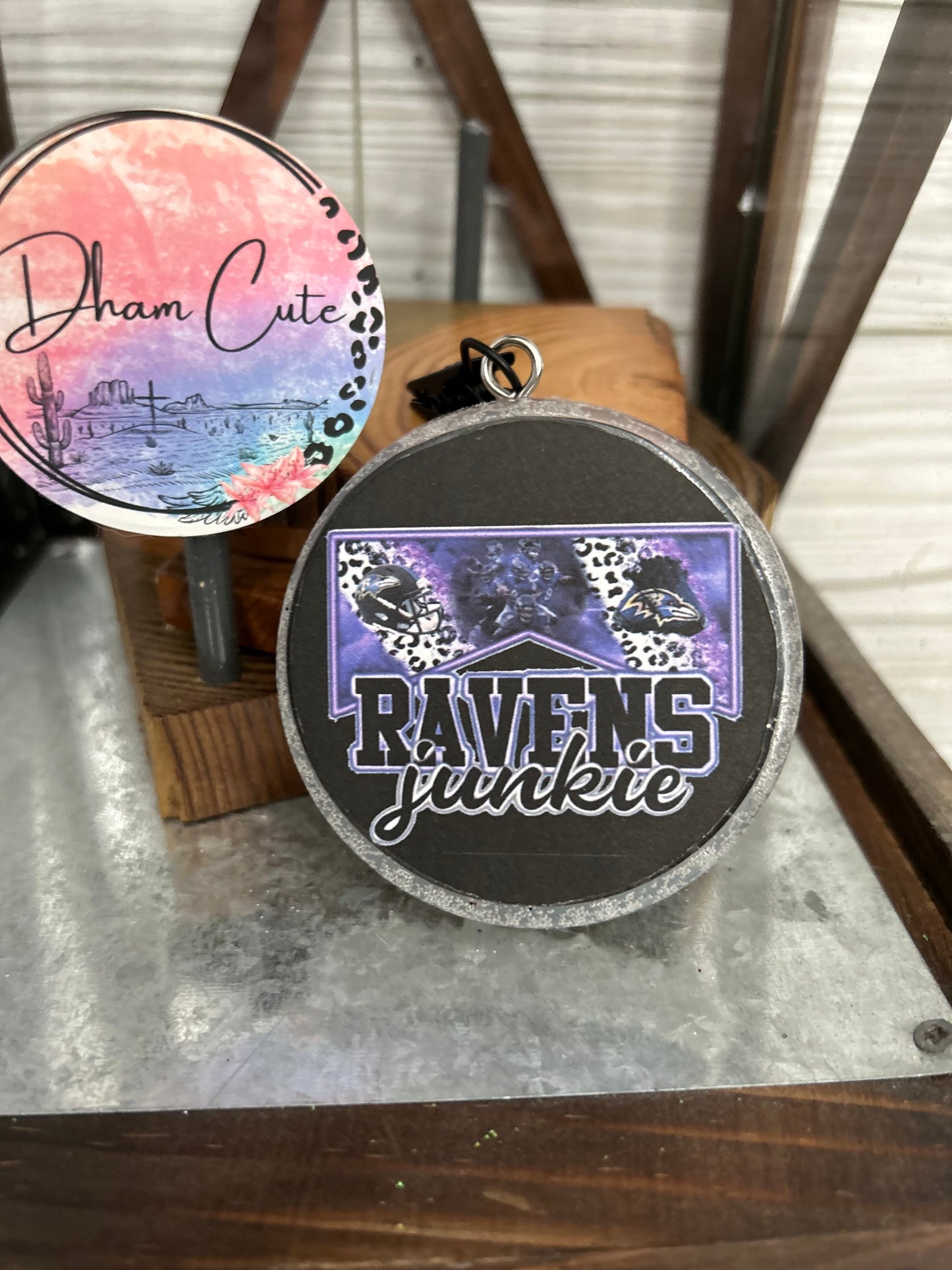Sports 3” Card stock Round-(Freshie or Vent clip)