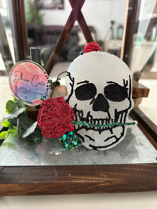Skull with Rose