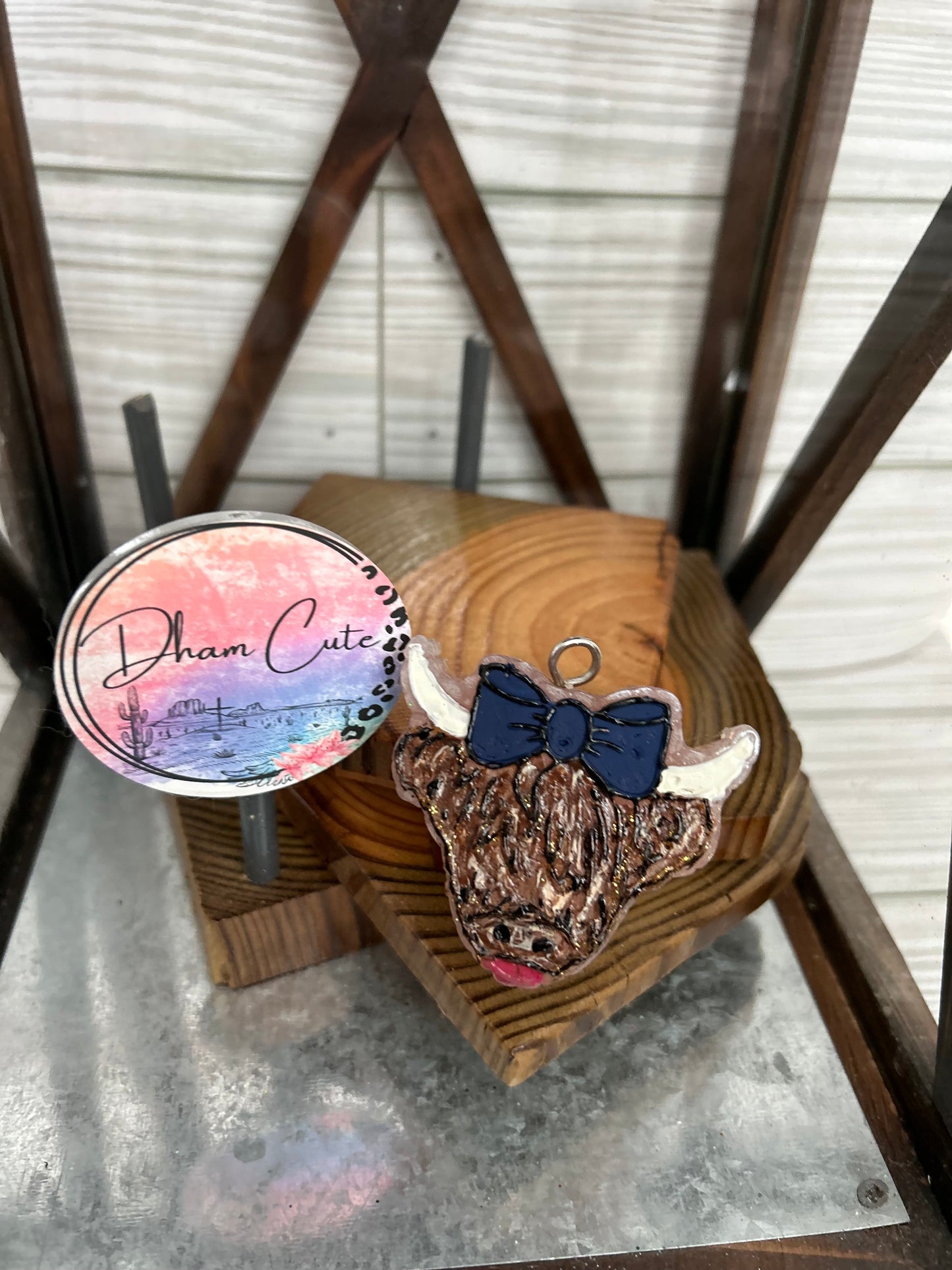 Mini Highland cow ( vent clip)