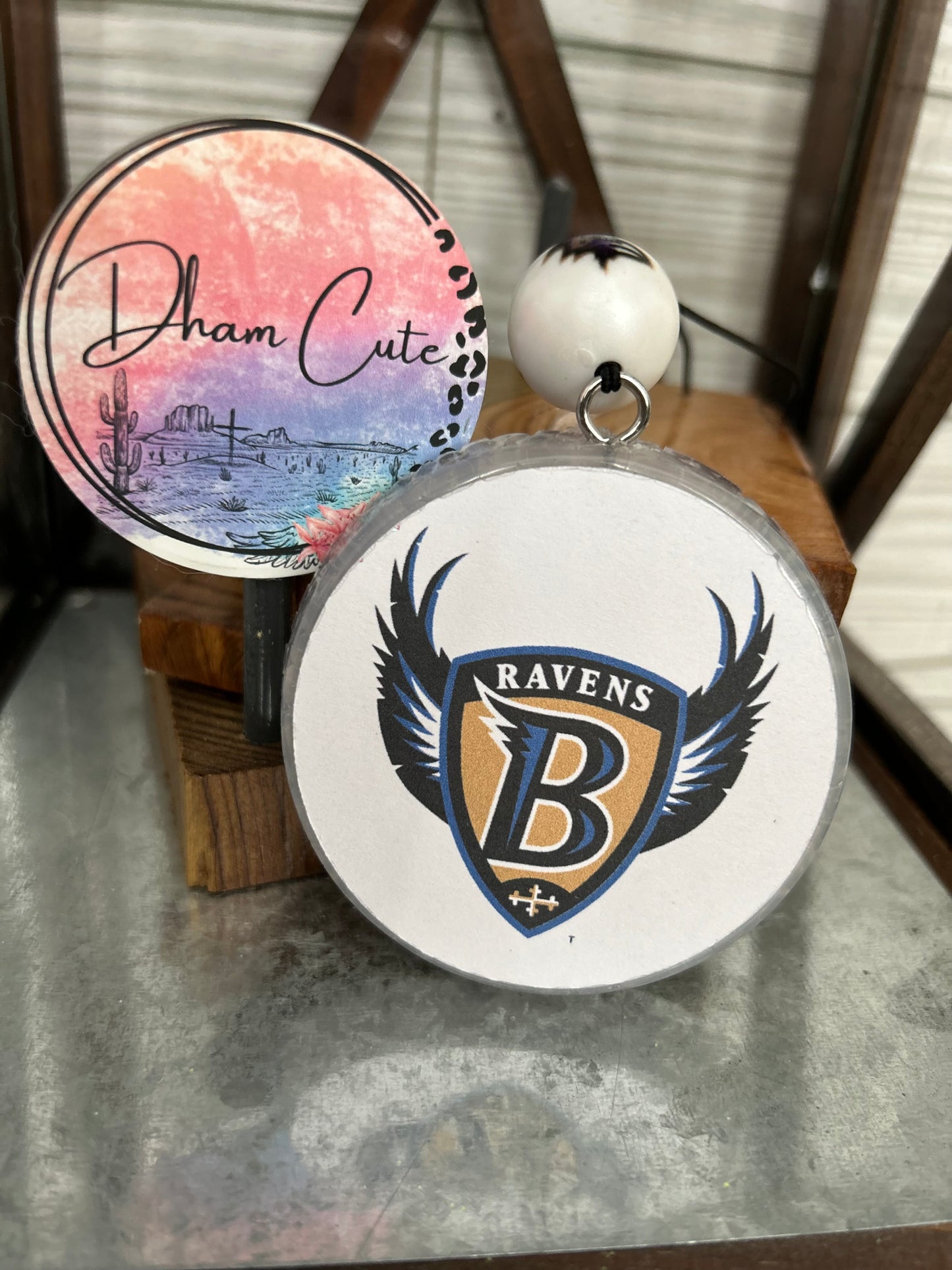 Sports 3” Card stock Round-(Freshie or Vent  clip)