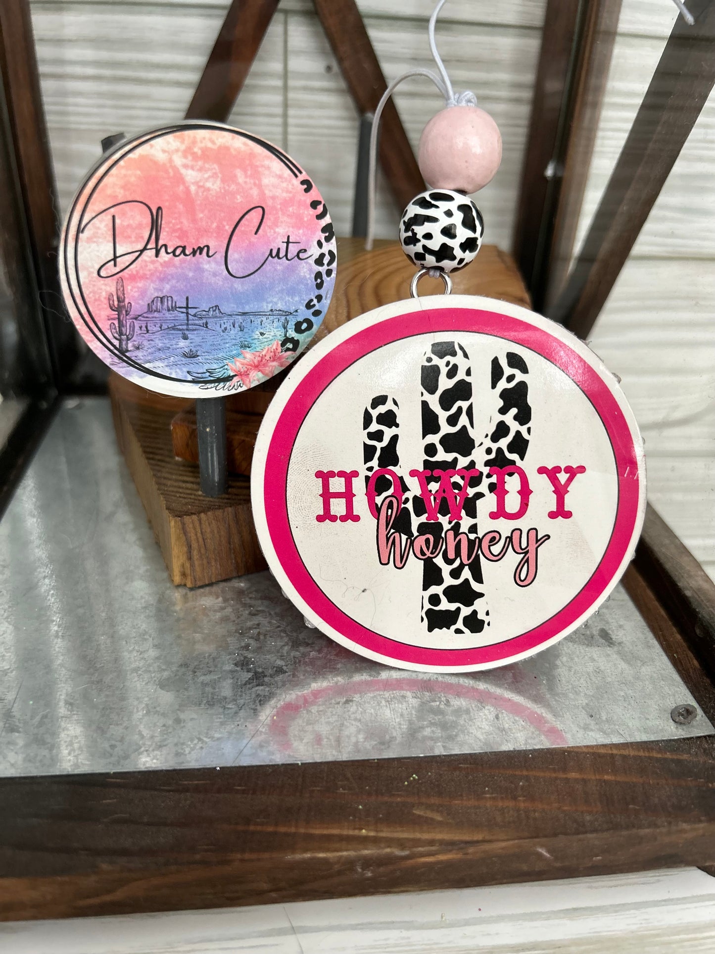 “Girly” 3” Card stock Round-(Freshie or Vent  clip)