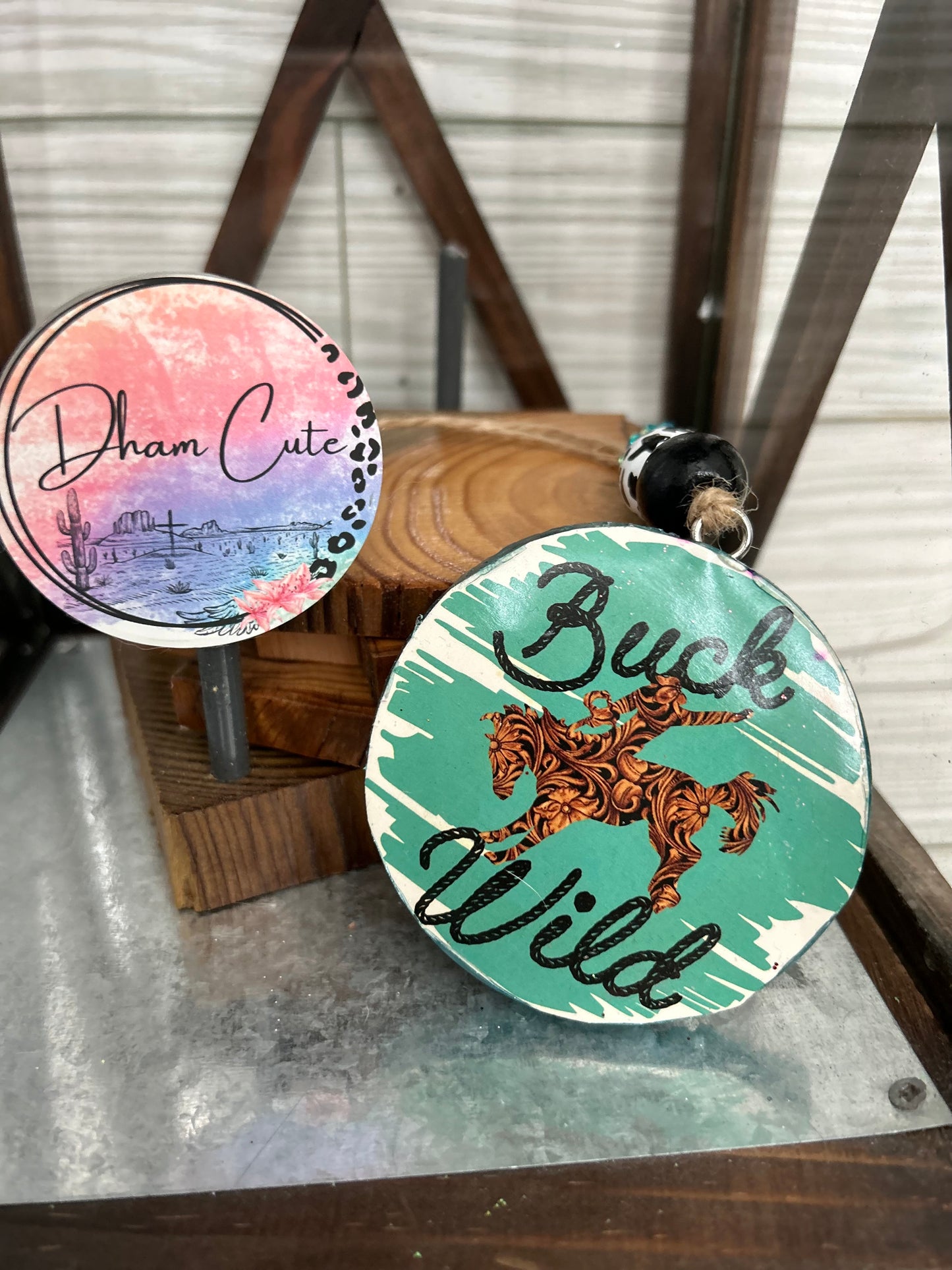 “Girly” 3” Card stock Round-(Freshie or Vent  clip)