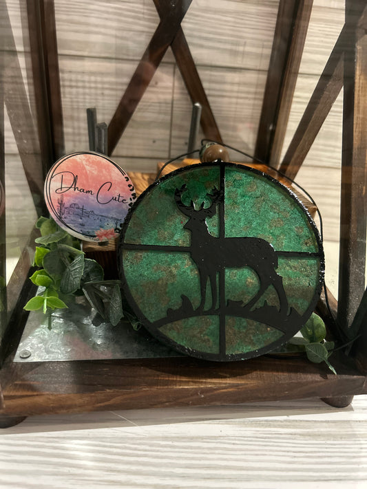 Deer in crosshairs