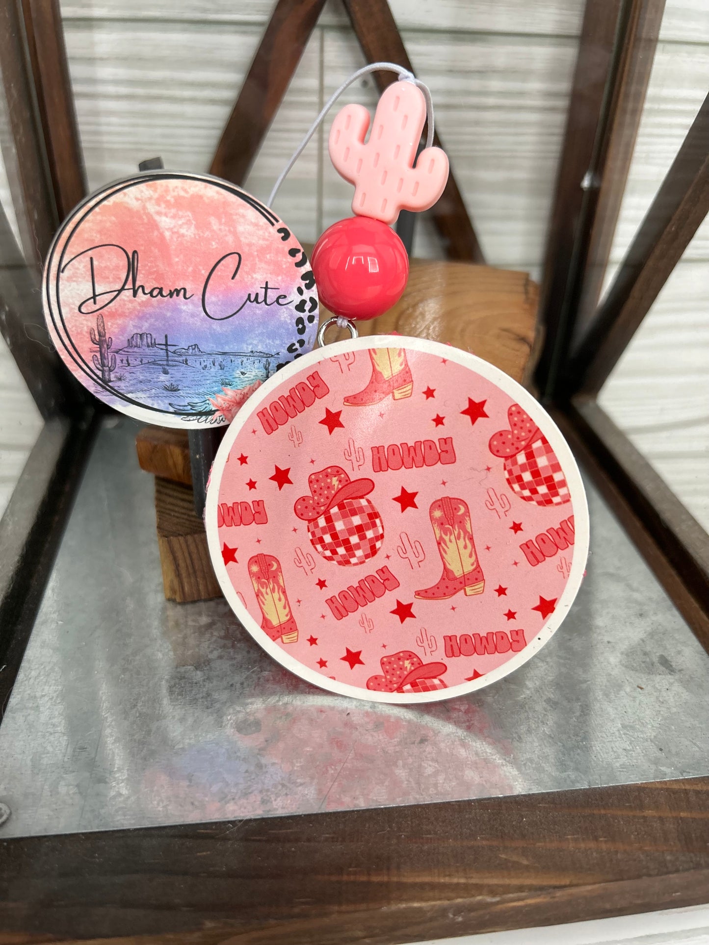 “Girly” 3” Card stock Round-(Freshie or Vent  clip)