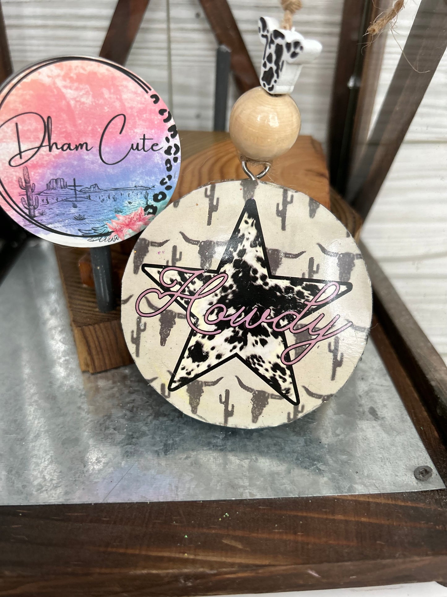 “Girly” 3” Card stock Round-(Freshie or Vent  clip)